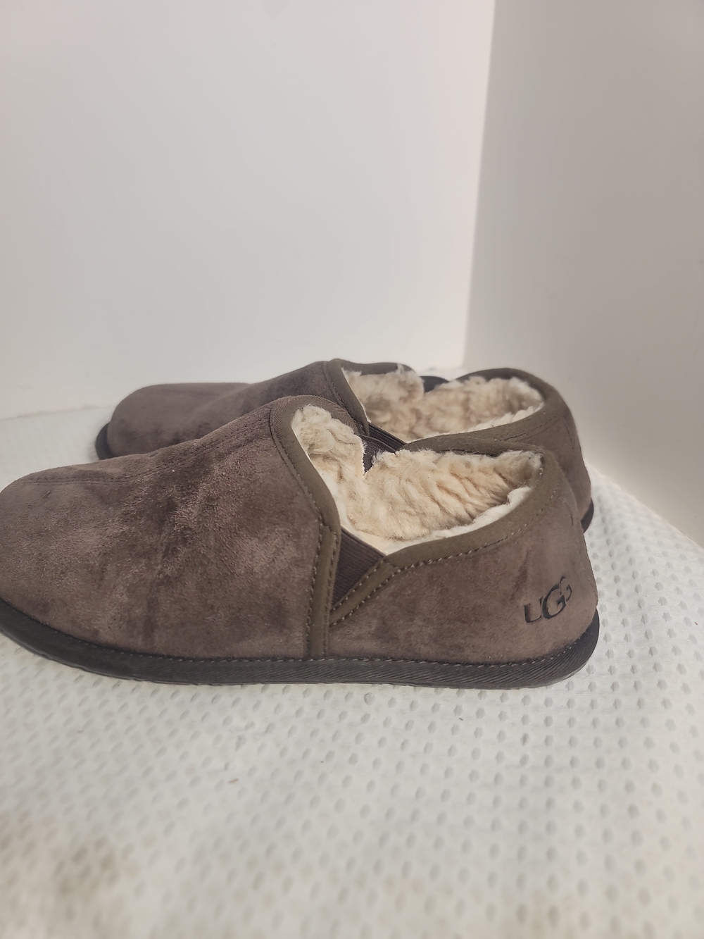 UGG Men’s Cozy Slip-On Shearling Lined Slippers — Brown